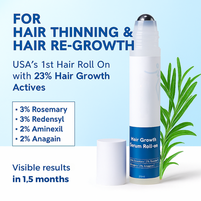 You lost the weight, don't lose your hair. Try Eloura HairRevive™ Roll on System, specifically designed for GLP-1, Mounjaro users.